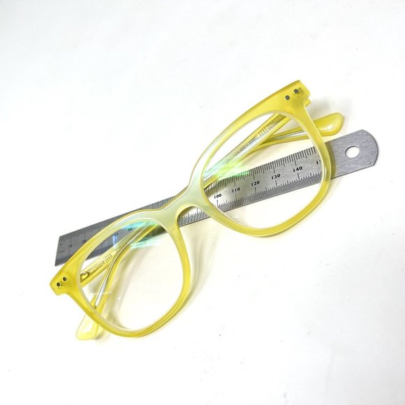 Eyebuy Direct  Kaleidoscope Glasses Square Iridescent Yellow Eyeglasses Frame - Picture 15 of 15